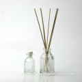 customized high end glass perfume cosmetic packaging empty diffuser bottle with reed stick